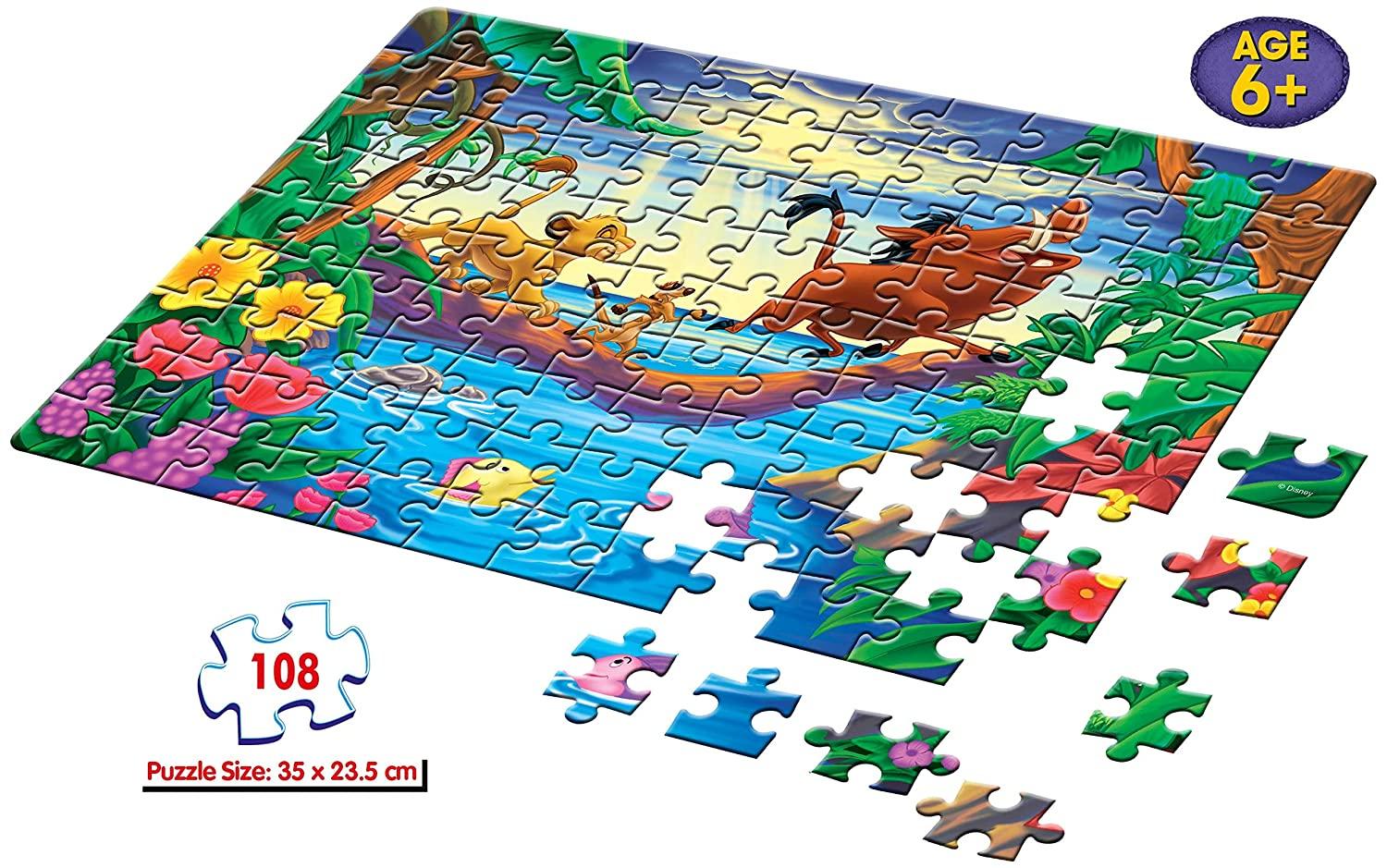 Frank Disney's The Lion King 108 Pieces Jigsaw Puzzle For 6 Year Old Kids And Above