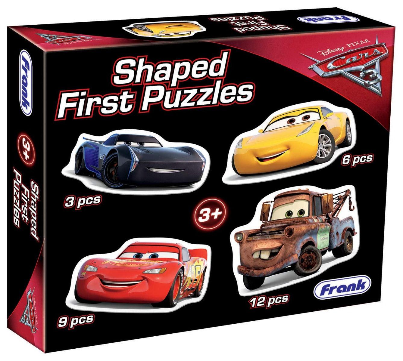 Frank Disney Shaped First Puzzles Cars 3 Jigsaw Puzzles- 3,6,9,12 Pcs