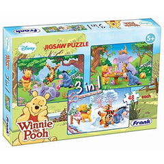 Frank Disney Winnie The Pooh 3 Puzzles in 1 (48 Pcs Each)