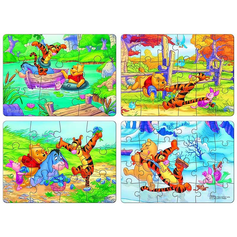Frank Disney Winnie The Pooh 4 in 1 Puzzles