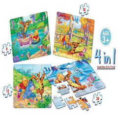 Frank Disney Winnie The Pooh 4 in 1 Puzzles