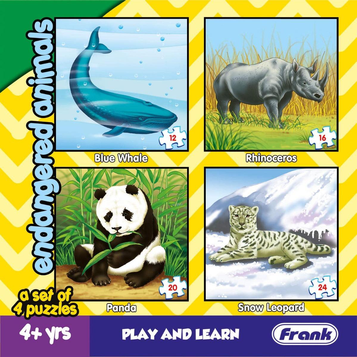 Frank Endangered Animals Puzzle For 4 Year Old Kids And Above