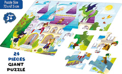 Frank Fairy Tale Castle 24 Pieces Giant Floor Puzzle for 3 Year Old Kids and Above