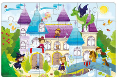 Frank Fairy Tale Castle 24 Pieces Giant Floor Puzzle for 3 Year Old Kids and Above
