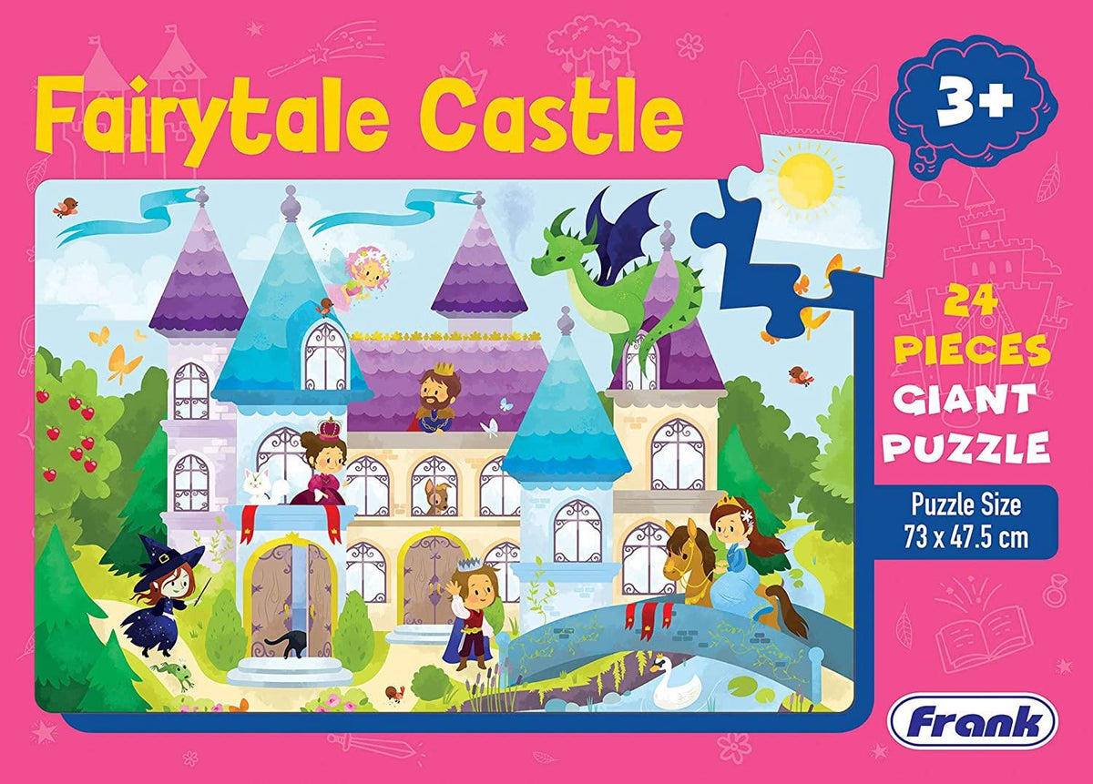 Frank Fairy Tale Castle 24 Pieces Giant Floor Puzzle for 3 Year Old Kids and Above