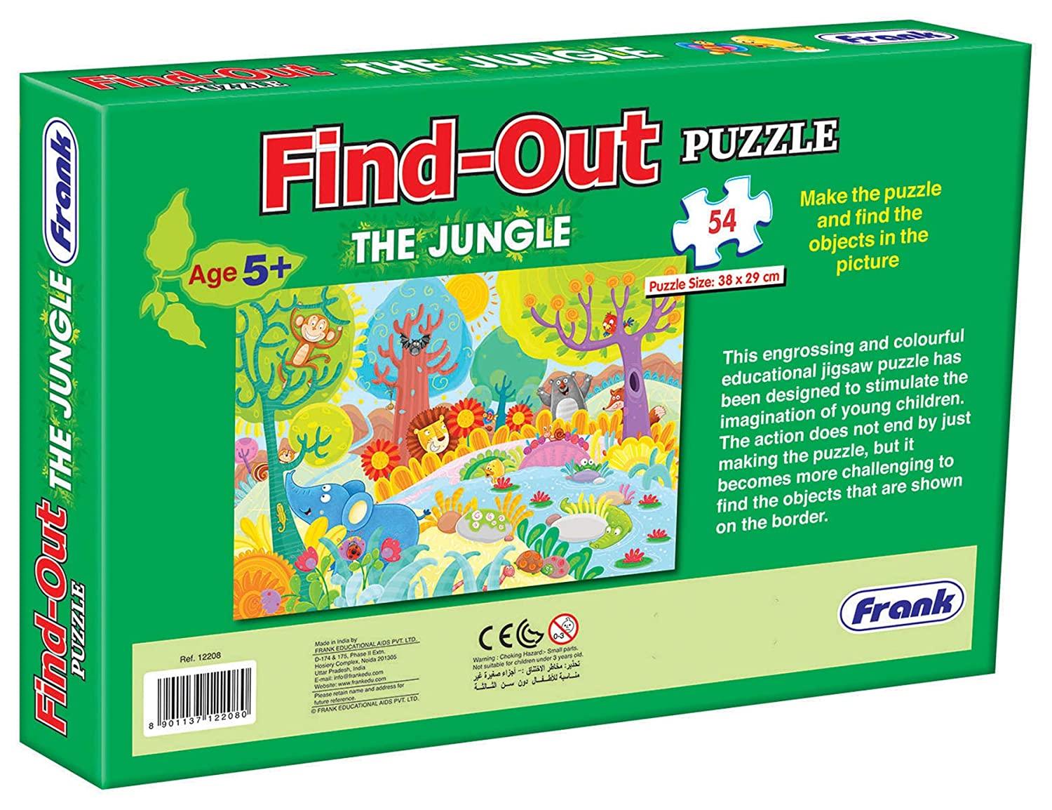 Frank Find Out - The Jungle 54 Pcs Jigsaw Puzzle for Age 5 Years and Above