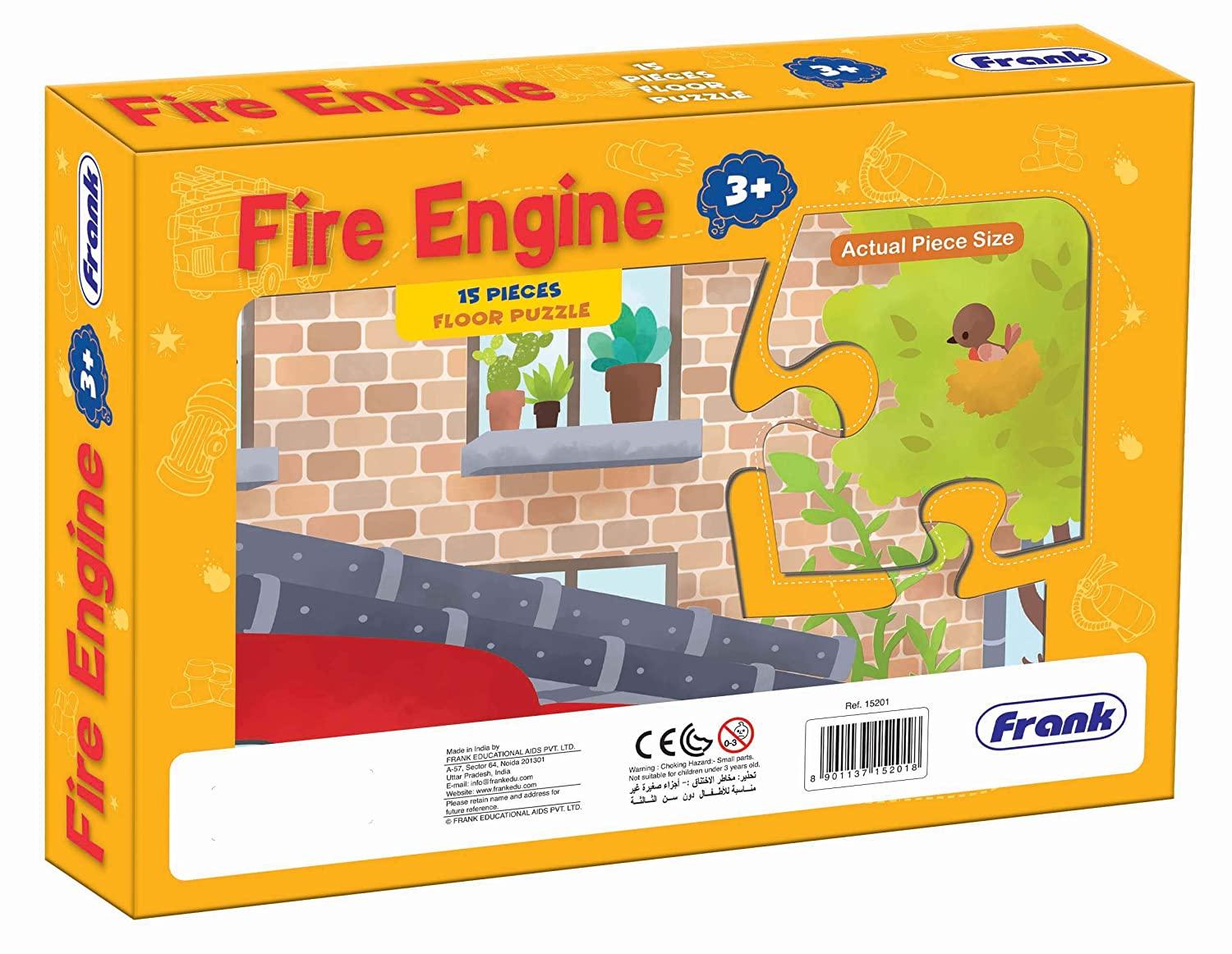 Frank Fire Engine 15 Pieces Floor Puzzle for 3 Year Old Kids and Above