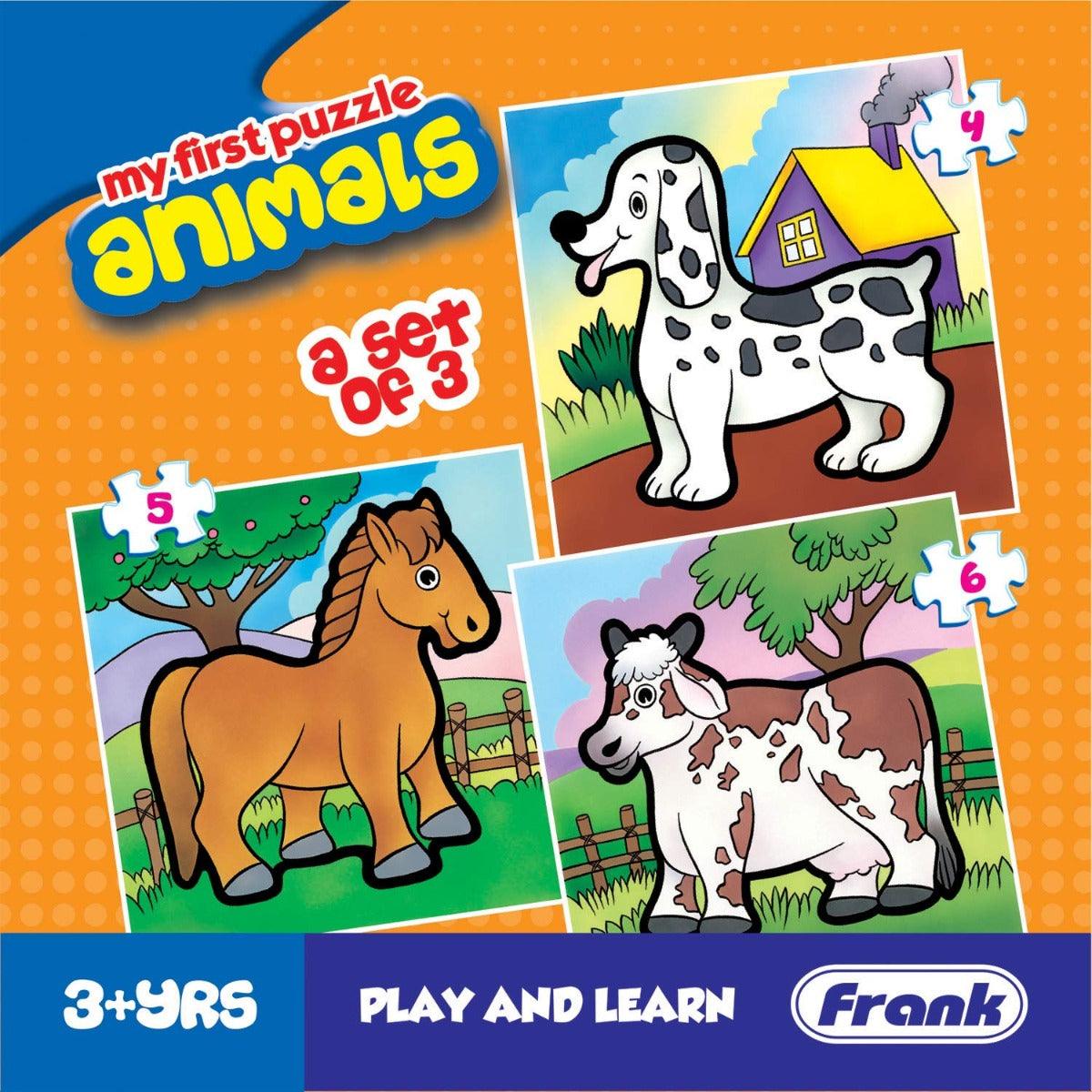 Frank Flowers My First Puzzle -  A set of 3