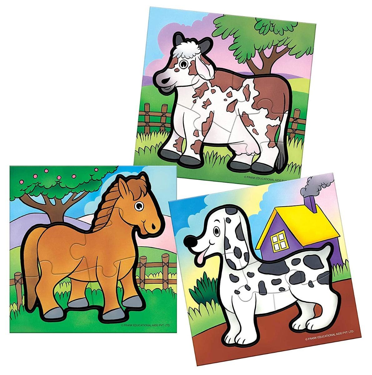 Frank Flowers My First Puzzle -  A set of 3