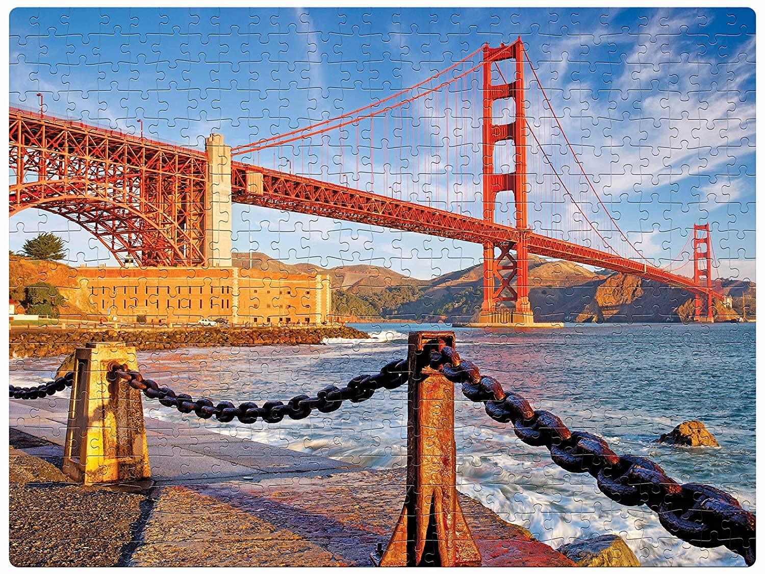 Frank Golden Gate Bridge 500 Pieces Jigsaw Puzzle for 10 Year Old Kids and Above