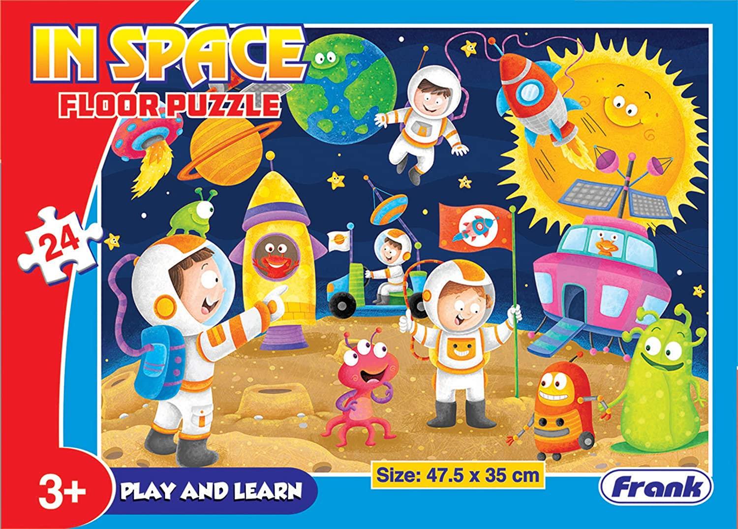 Frank In Space 24 Pieces Floor Puzzle for 3 Year Old Kids and Above