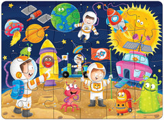 Frank In Space 24 Pieces Floor Puzzle for 3 Year Old Kids and Above