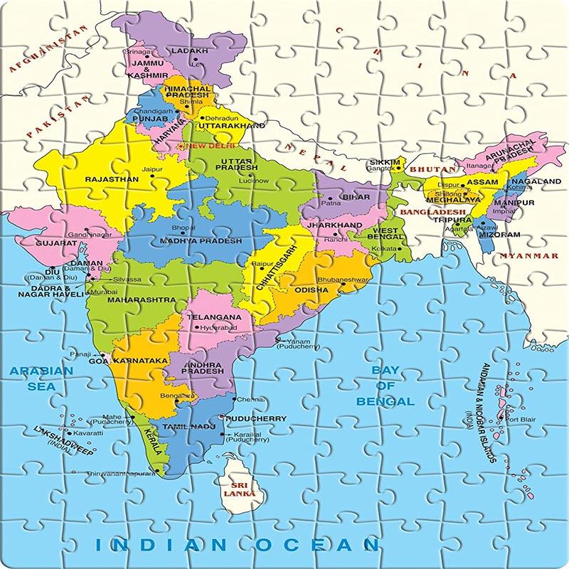 Frank India Map Puzzle ‚Äö√Ñ√¨ (108 Pieces)