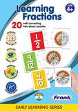 Frank Learning Fractions Puzzle ‚Äö√Ñ√¨ 40 Pieces, 20 Self-Correcting 2-Piece Puzzles for Ages 4 & Above