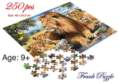 Frank Lion Family 250 Pieces Jigsaw Puzzle for 9 Years and Above
