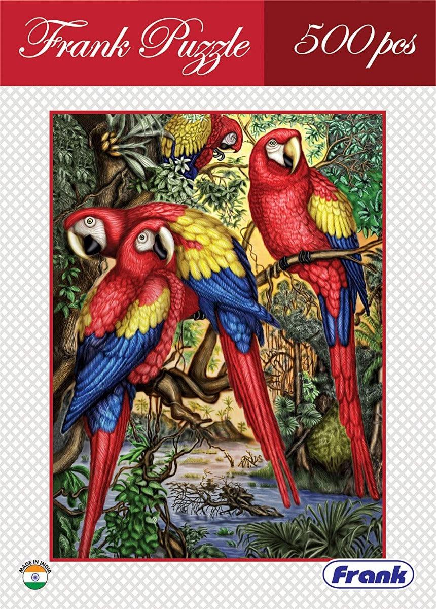 Frank Macaw Parrots 500 Pieces Jigsaw Puzzle for 10 Years and Above