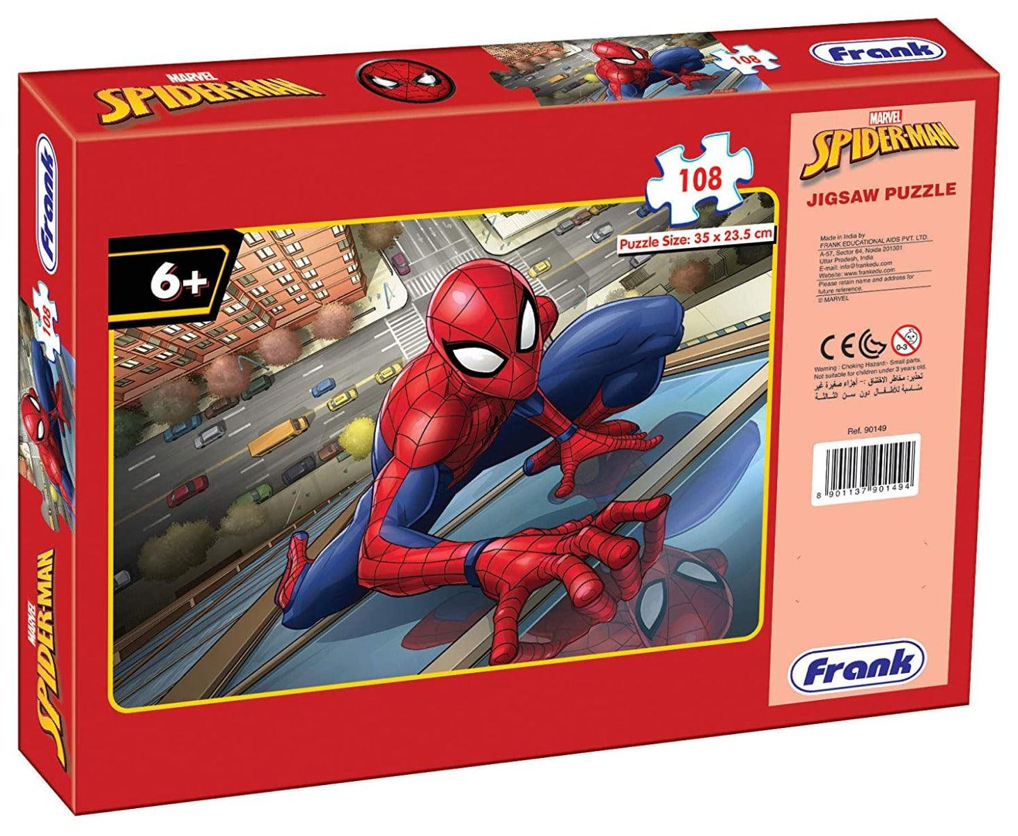 Frank Marvel Spider-Man 108 Pieces Jigsaw Puzzles for 6 Year Old Kids and Above
