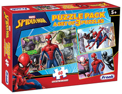 Frank Marvel Spider-Man 3 in 1 Jigsaw Puzzles (60 Pcs)