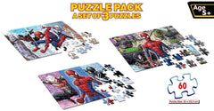 Frank Marvel Spider-Man 3 in 1 Jigsaw Puzzles (60 Pcs)