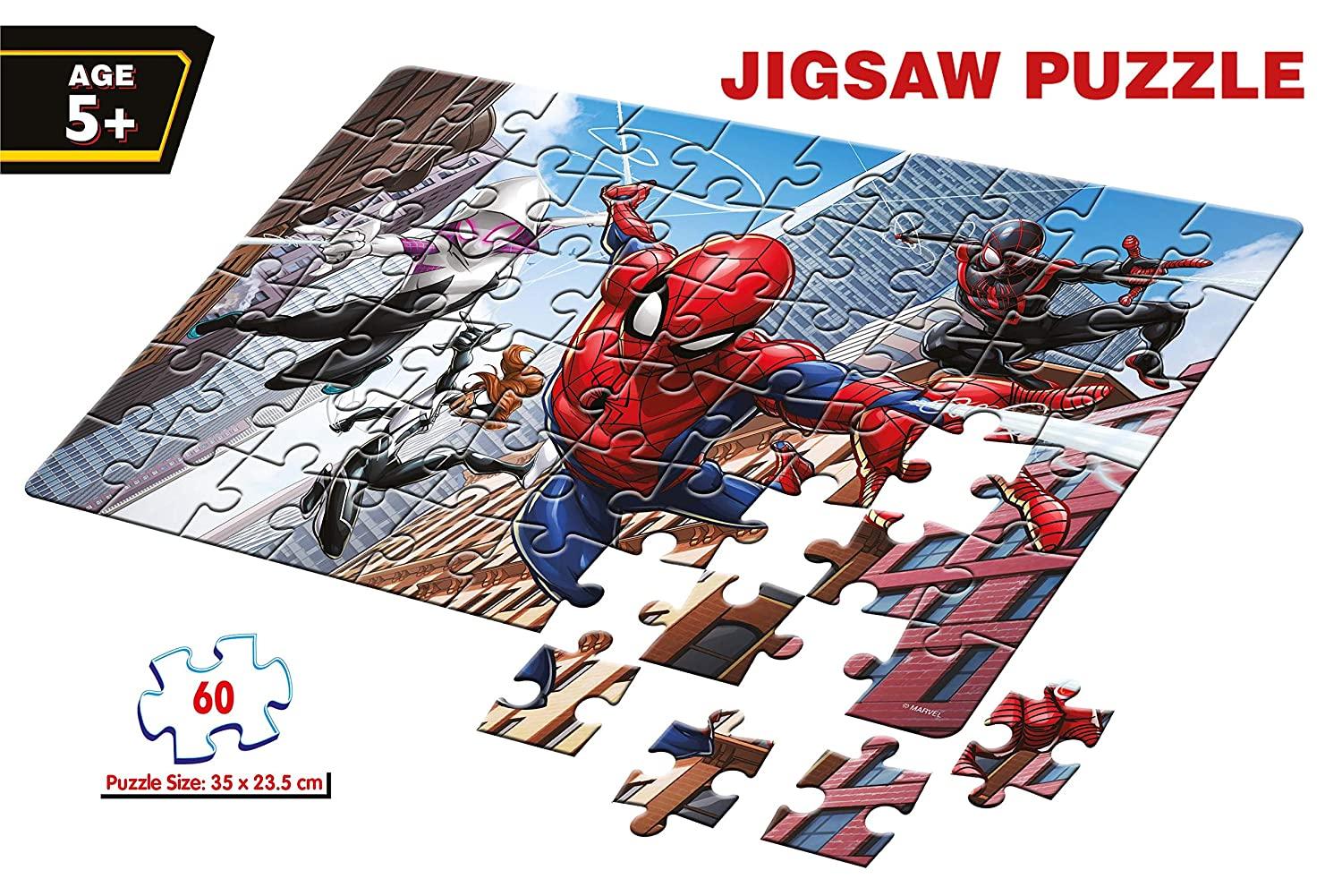 Frank Marvel Spider-Man 60 Pieces Jigsaw Puzzles for 6 Year Old Kids and Above