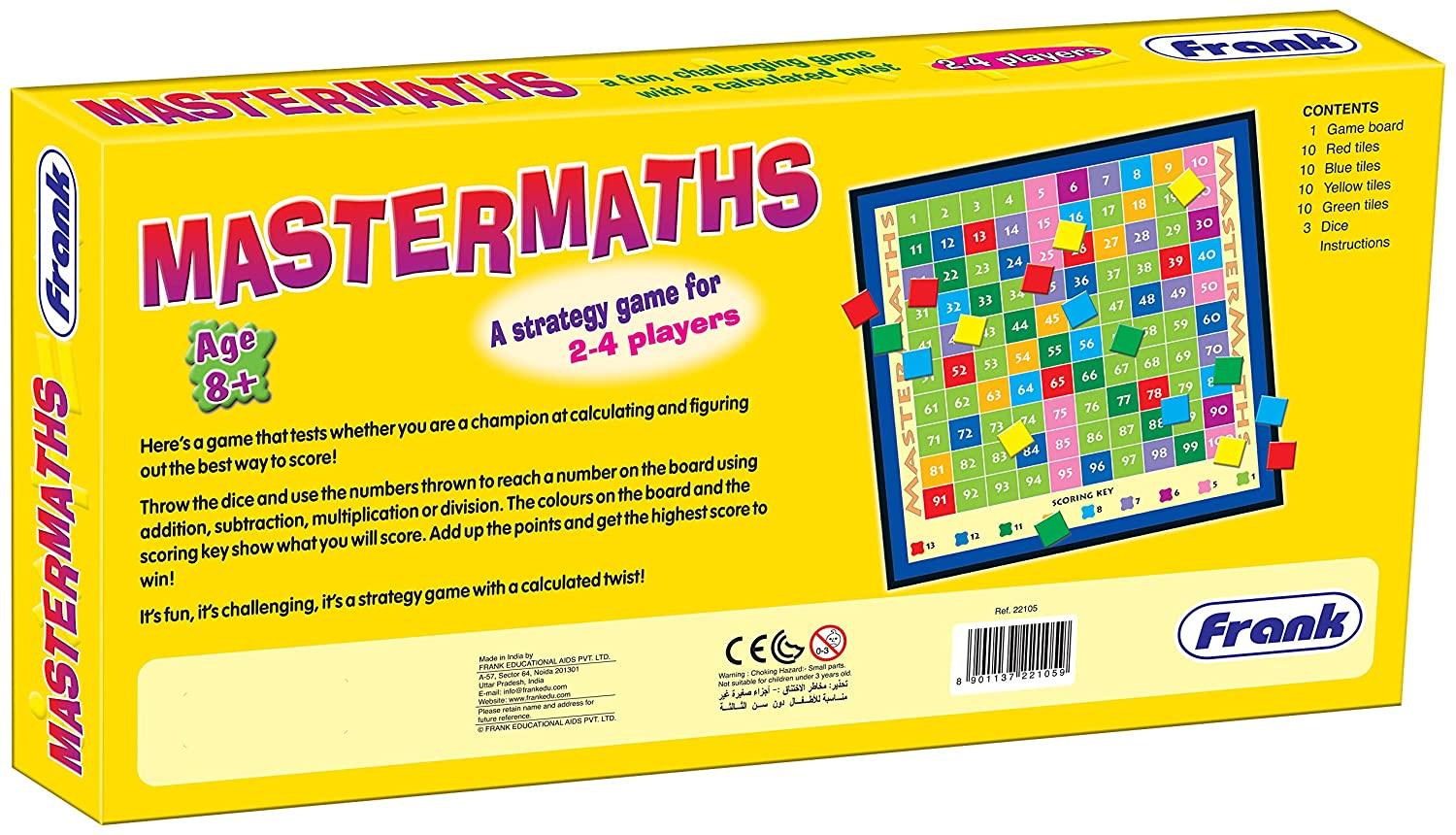 Frank Mastermaths Board Game
