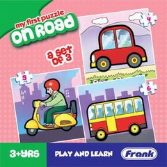Frank On Road Puzzle For 3 Year Old Kids And Above