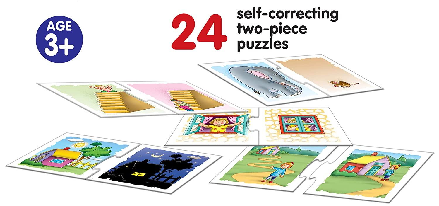 Frank Opposites Puzzle ‚Äö√Ñ√¨ 48 Pieces, 24 Self-Correcting 2-Piece Puzzles for Ages 3 & Above