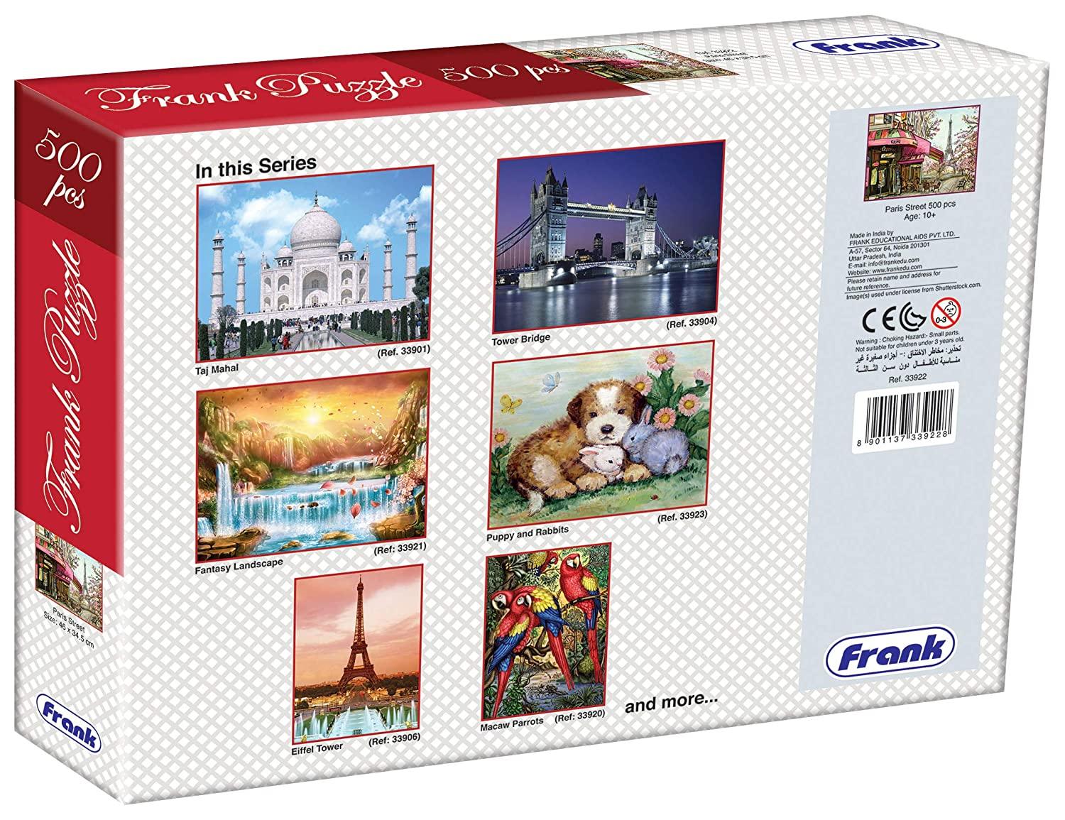 Frank Paris Street 500 Pieces Jigsaw Puzzle for 10 Years and Above