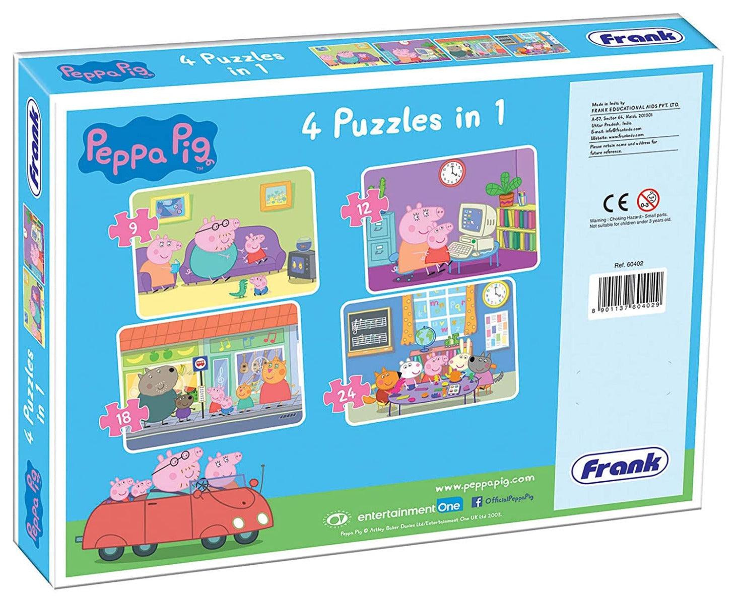 Frank Peppa Pig - 4 In 1 Puzzle