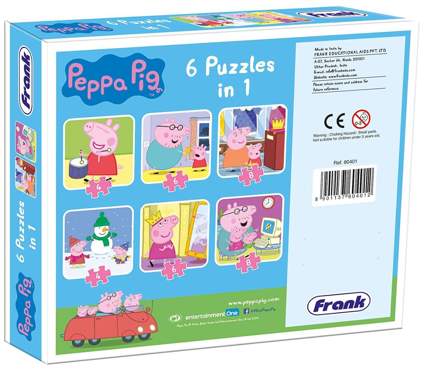 Frank Peppa Pig - 3 In 1 Puzzle For 4 Year Old Kids And Above