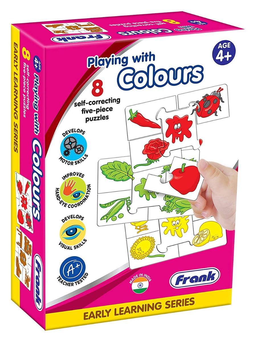 Frank Playing with Colours Puzzle ‚Äö√Ñ√¨ 40 Pieces, 8 Self-Correcting 5-Piece Puzzles for Ages 4 & Above
