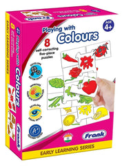 Frank Playing with Colours Puzzle ‚Äö√Ñ√¨ 40 Pieces, 8 Self-Correcting 5-Piece Puzzles for Ages 4 & Above