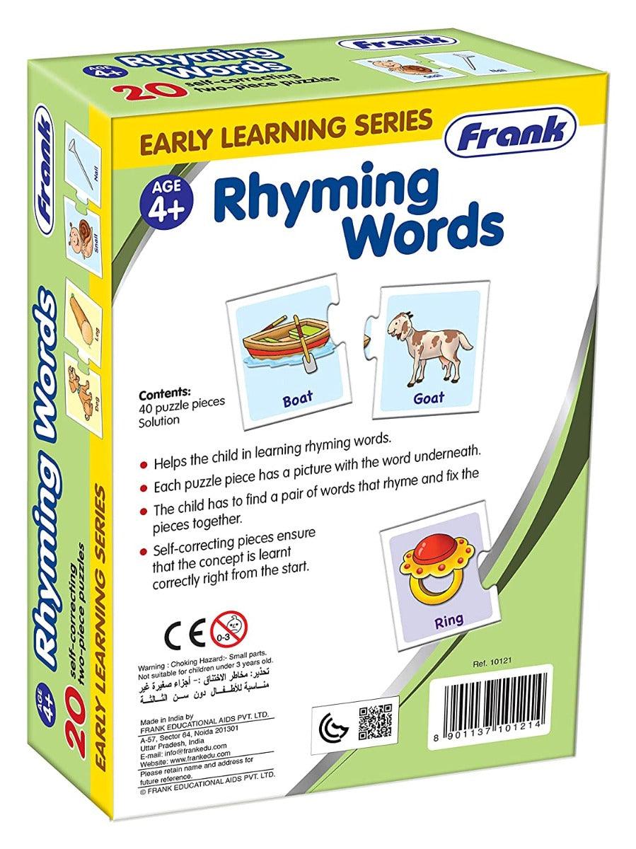 Frank Rhyming Words Puzzle