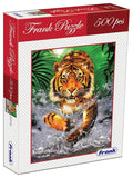 Frank Running Tiger 500 Pieces Jigsaw Puzzle for 10 Years and Above
