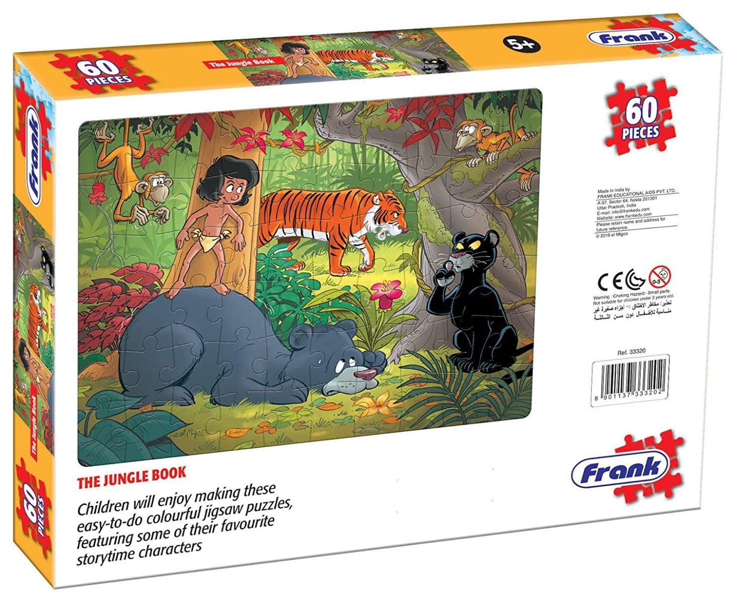 Frank The Jungle Book 60 Pieces Jigsaw Puzzle for 5 Year Old Kids and Above