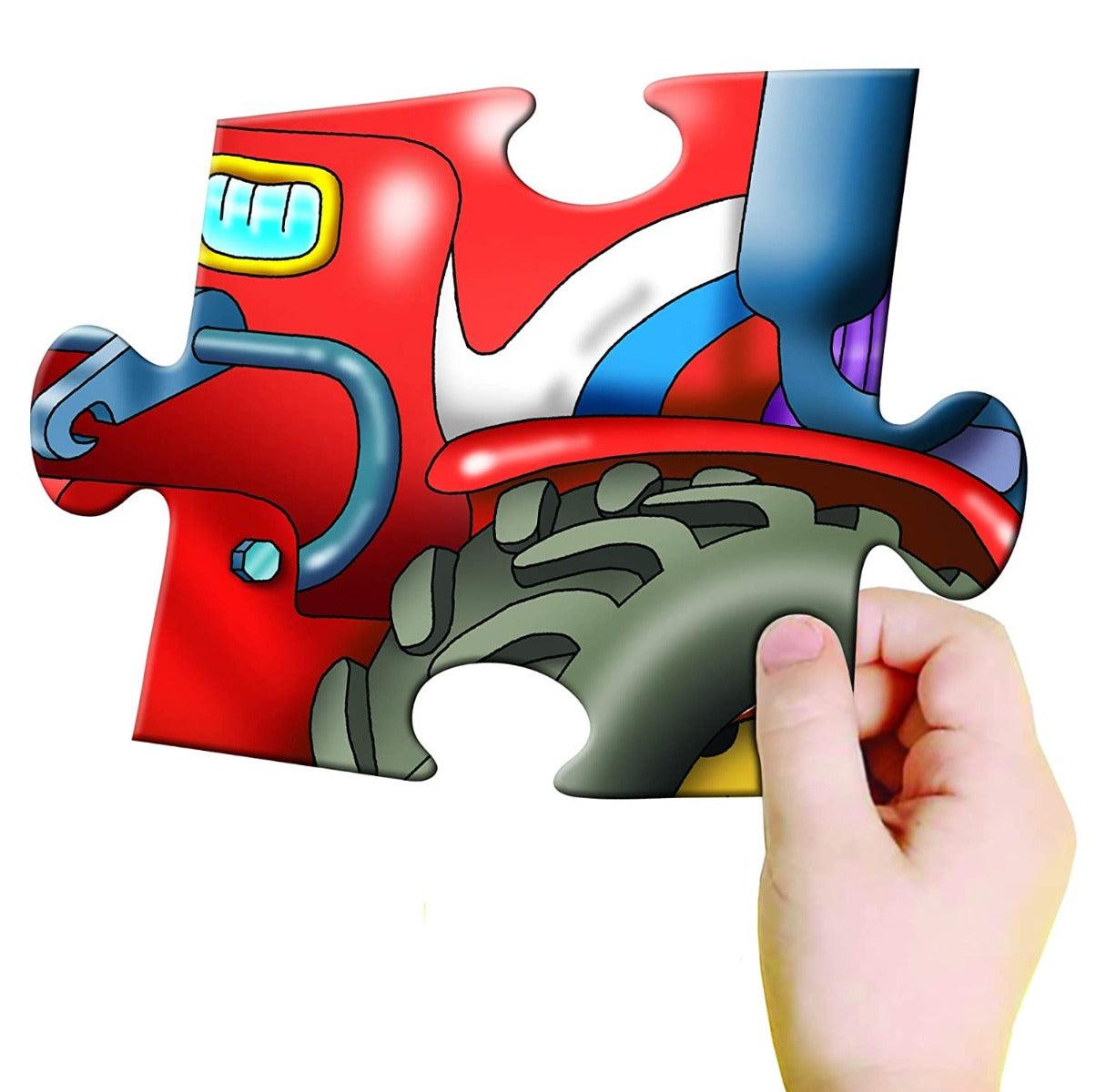 Frank Tractor Shaped Floor Puzzle - 15 Pieces