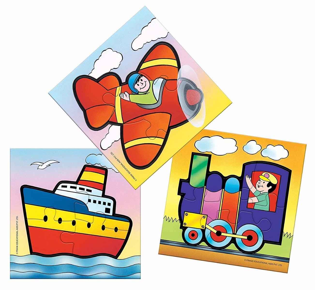 Frank Travel Time Puzzle for 3 Year Old Kids And Above