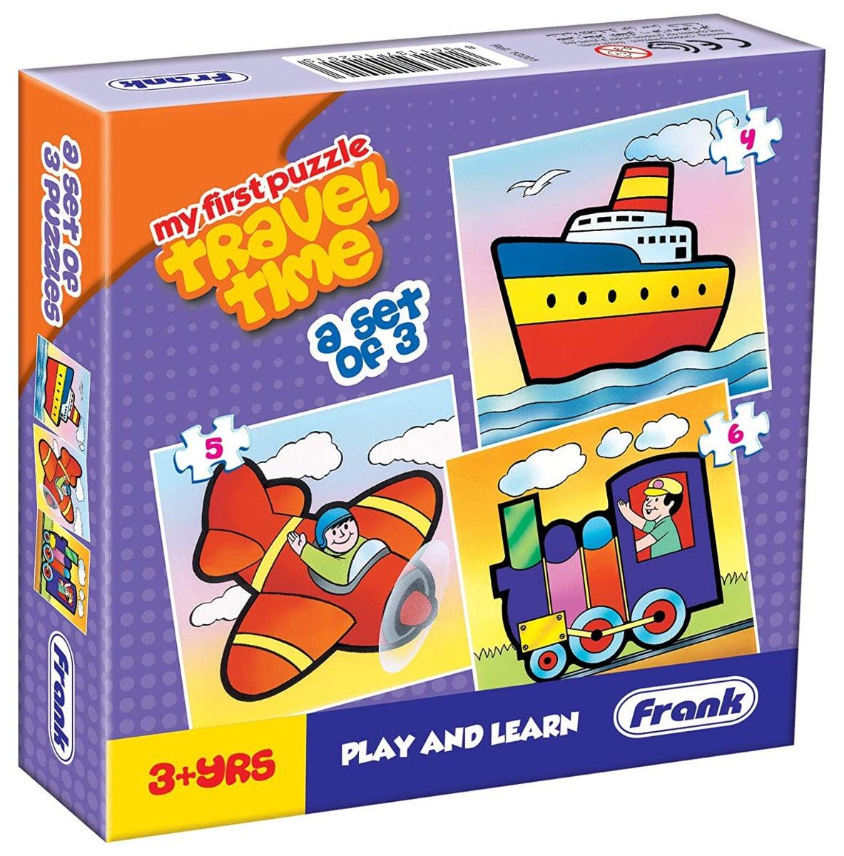 Frank Travel Time Puzzle for 3 Year Old Kids And Above