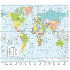 Frank World Map Puzzle (108 Pieces)