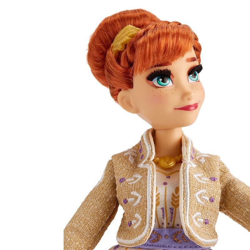 Disney Frozen Arendelle Anna Fashion Doll with Glittery White Travel Dress Inspired by Frozen 2 - Toy for Kids Ages 3 and Up