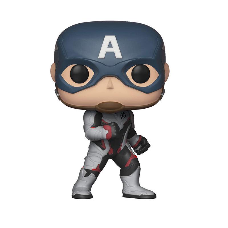 Funko Pop! Avengers End Game - Captain America in Team Suit Pop Bobblehead Figure