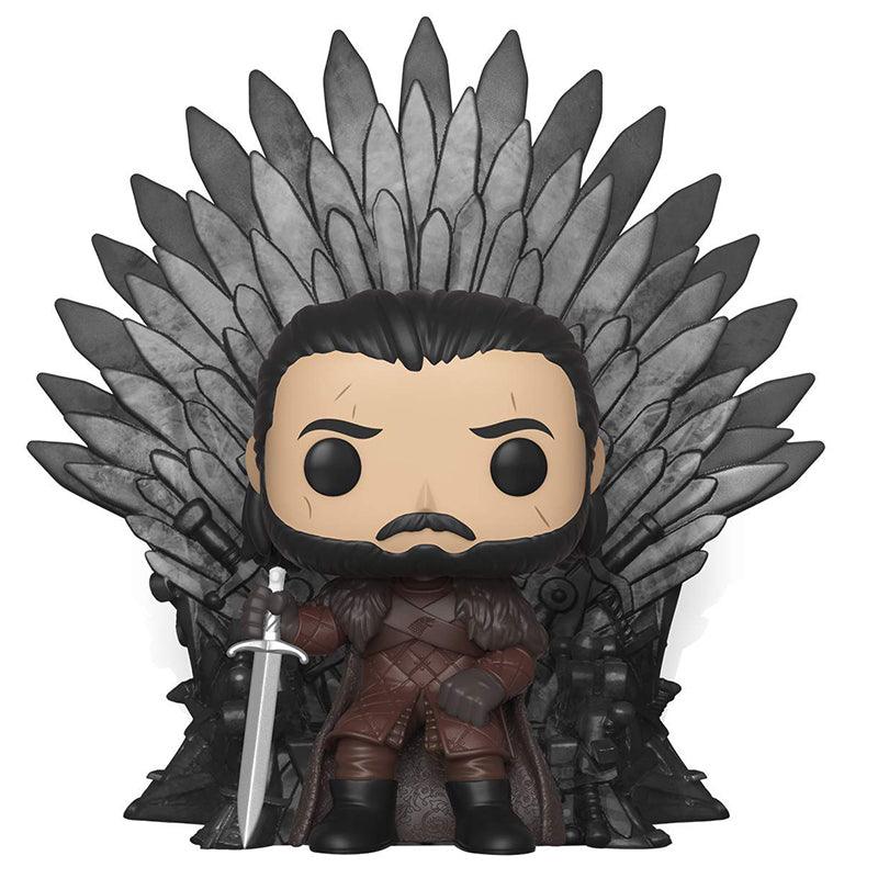 Funko POP Deluxe: Game of Thrones - Jon Snow Sitting on Iron Throne Collectible Vinyl Figurine