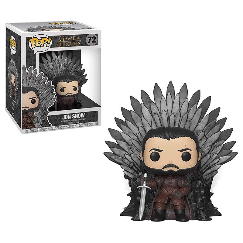 Funko POP Deluxe: Game of Thrones - Jon Snow Sitting on Iron Throne Collectible Vinyl Figurine