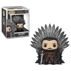 Funko POP Deluxe: Game of Thrones - Jon Snow Sitting on Iron Throne Collectible Vinyl Figurine