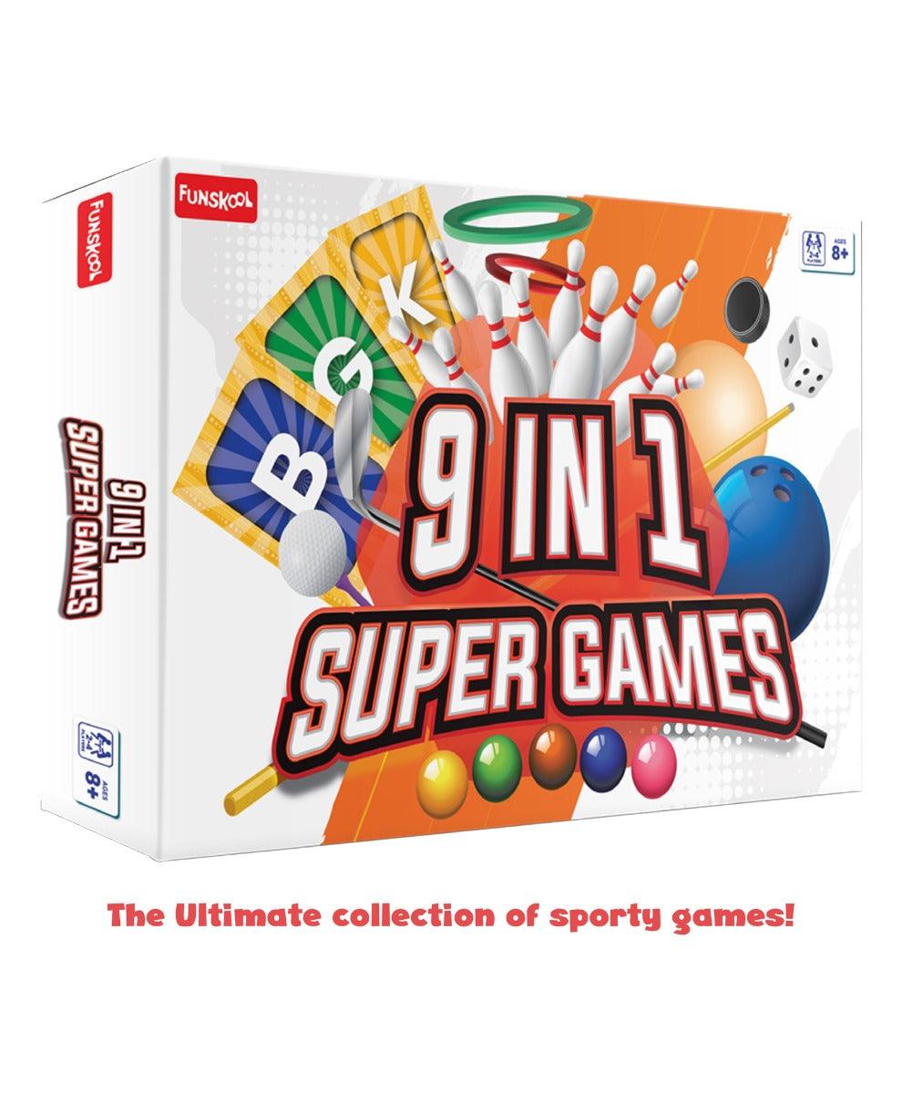 Funskool 9 In 1Super Games All The Super Games in One Game for 8 Year Old Kids and Up