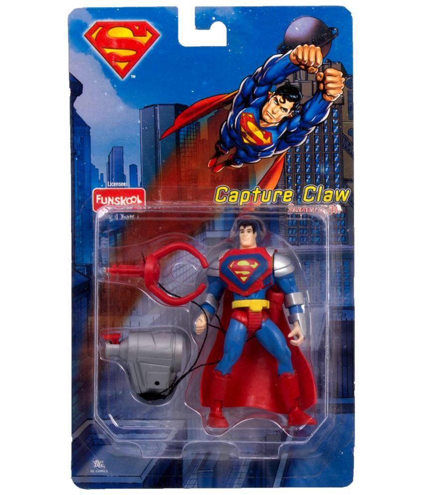 Funskool Capture Claw Superman Action Figurine for Ages 4+ (Card & Design May Vary)
