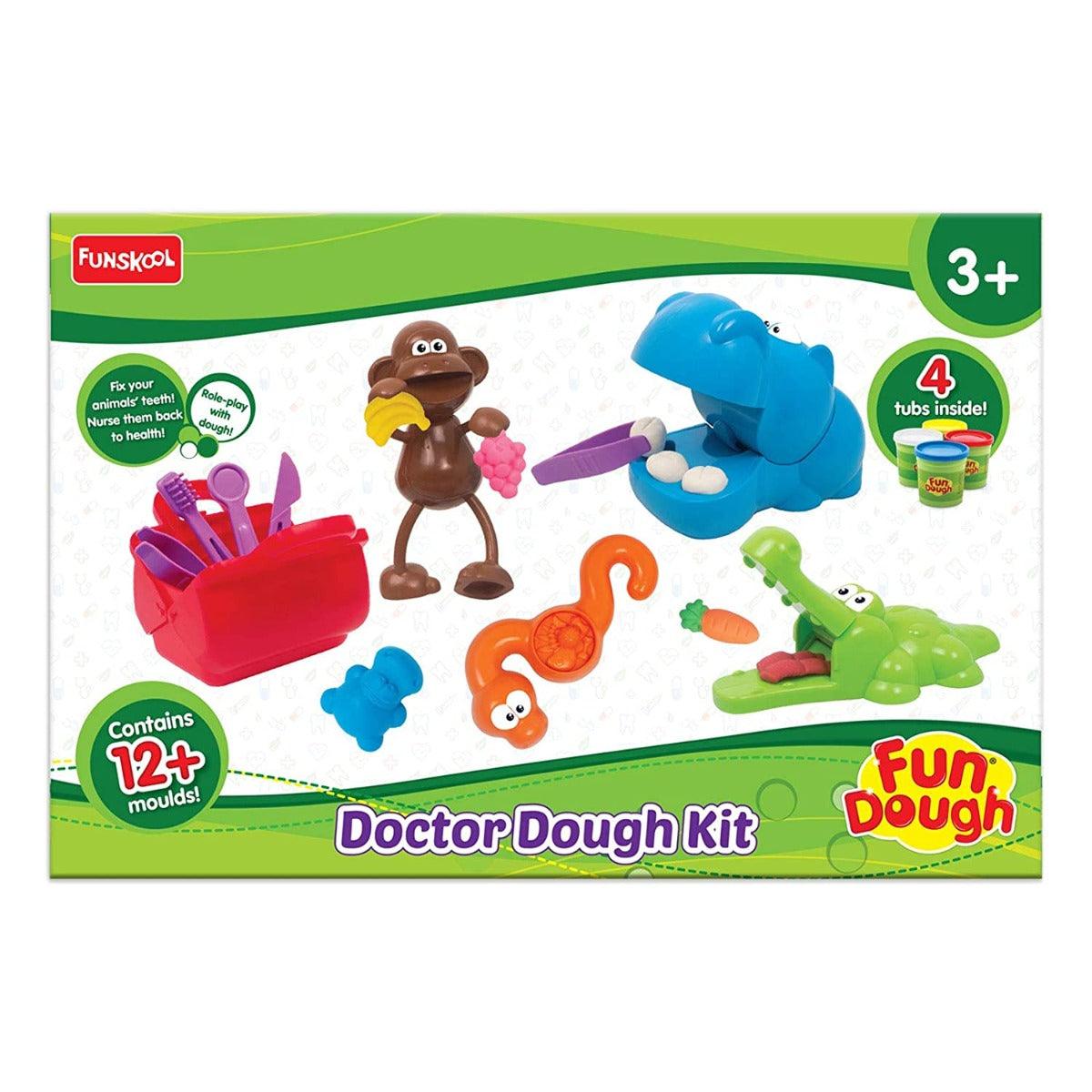 Funskool FunDough Doctor Dough Kit - Shaping and Sculpting Playset for Ages 3-12 Years