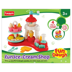 Funskool FunDough Fun Ice-Cream Shop Cutting & Moulding Playset for Ages 3-12 Years