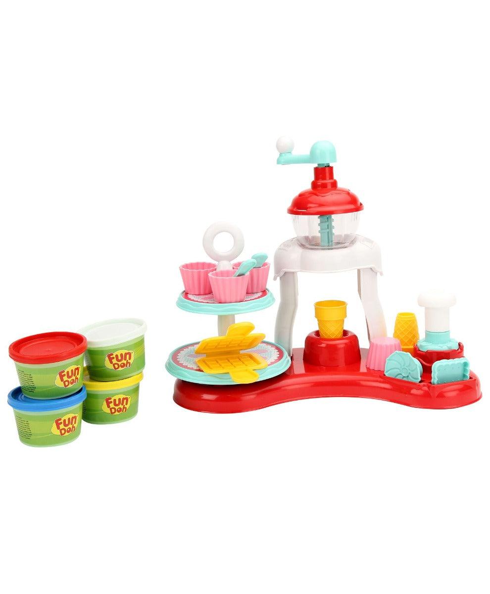 Funskool FunDough Fun Ice-Cream Shop Cutting & Moulding Playset for Ages 3-12 Years