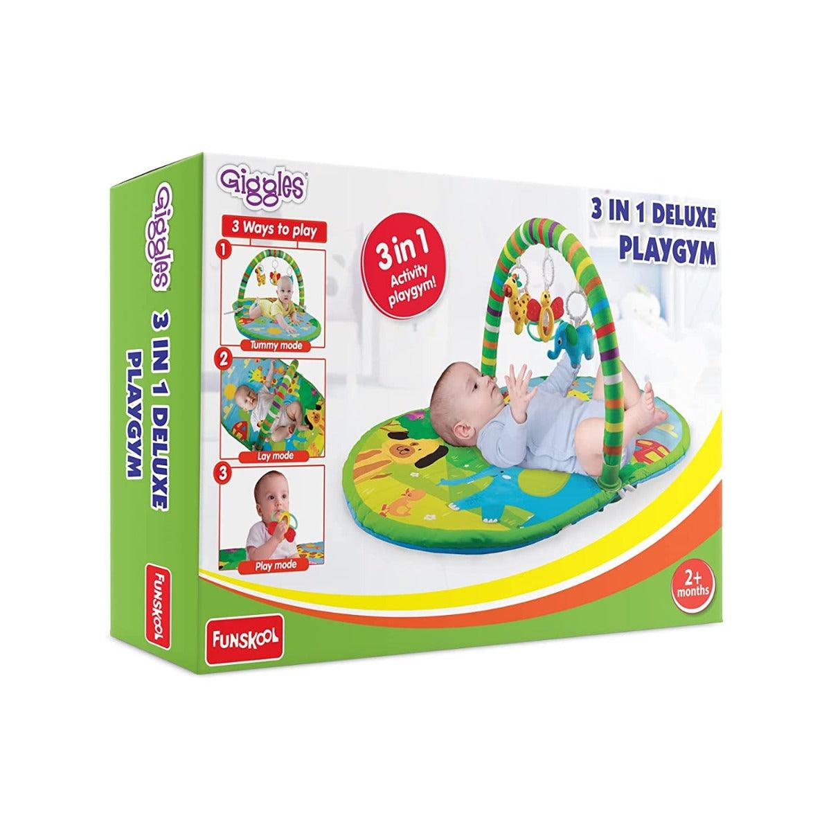 Funskool Giggles 3 In 1 Deluxe Playgym for Ages 0-3 Years